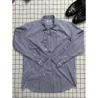 ราคา เสื้อเชิ้ตมือ2สีน้ำเงินสภาพใหม่มากUniqlo SizeM (21401193952)