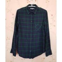 ราคา เสื้อเชิ้ตแขนยาวลายสก็อต เขียวน้ำเงิน Uniqlo size M (960069949)