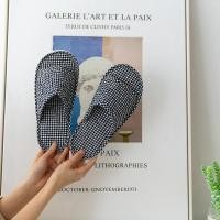 ราคา Nordic Quilted Home รองเท้าแตะผ้าหนา Silent Floor Anti-slip ในครัวเรือนในร่มฤดูใบไม้ร่วงฤดูหนาว Embellish (42221917280)