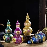 ราคา ขวดเหล้าไวน์น้ําเต้าสําหรับตั้งโชว์หมู่บูชา ตกแต่ง ชั้นวางของ ของขวัญ (41763498114)