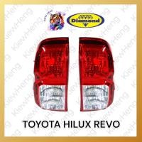 ราคา ไฟท้ายรีโว่ โคมไฟท้าย เสื้อไฟท้ายรีโว ยี่ห้อตราเพชร ไฟท้ายโตโยต้าTOYOTA HILUX REVO ปี2015 (26421602873)