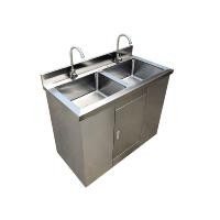 ราคา สแตนเลสสะอาด อ่างล้างมือทางการแพทย์ เซ็นเซอร์เดี่ยวและสองคน การฆ่าเชื้อโรคด้วยเท้า การปรับแต่งอ่างล้างจาน (27772827081)