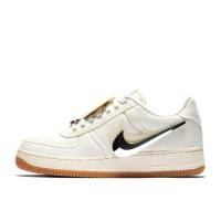 ราคา ฟิกเกอร์ Travis Scott × Nike Air Force 1 Low "Sail" Sneakers AQ4211-101 Like New (27359238023)