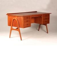 ราคา โมเดิร์นยุคกลาง/โต๊ะ Nordic MCM สไตล์ Cherry Wood โต๊ะเขียนหนังสือ Replica เดนมาร์ก Retro สไตล์โต๊ะไม้สัก (28942319399)