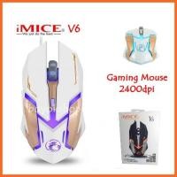 ราคา เมาส์เกมมิ่ง iMICE V6 Mouse 2400DPI Professional Wired Gaming USB Optical Wired Mouse Mice 6 Buttons (822859543)