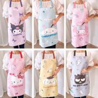 ราคา ผ้ากันเปื้อน ชุดกันเปื้อน ผ้ากันเปื้อนลาย sanrio ตรงหน้าการ์ตูนเป็นกระเป๋าใส่ของได้ (20550021098)