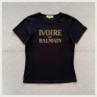 ราคา IVOIRE BALMAIN T-Shirt เสื้อยืดแขนสั้นมือสอง✔️ (24955224353)