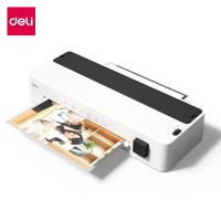 ราคา Deli เครื่องเคลือบ เครื่องเคลือบบัตร A4 เคลือบร้อน/เย็น เร็ว 300 มม./นาที มีที่ตัดกระดาษ Laminator (54300108091)