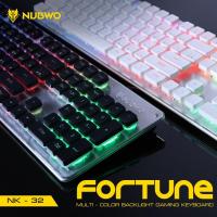 ราคา Nubwo Gaming Keyboard Fortune NK-32 คีบอร์ดเกมมิ่ง ไฟรุ้ง7สี (3652495889)