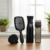 ราคา ชุดดูแลเส้นผม HairPro 4 ชิ้น ประกอบด้วย แปรงหนังศีรษะแบบมีช่องระบายอากาศ หวีนวด สเปรย์และขวดสําหรับย้อมโคนผม เหมาะสําหรับใช้ที่บ้านและร้านเสริมสวย (49651018010)