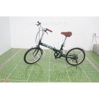 ราคา จักรยานพับได้ญี่ปุ่น - ล้อ 20 นิ้ว - มีเกียร์ - มีโช๊ค - สีเขียว [จักรยานมือสอง] (14584838759)