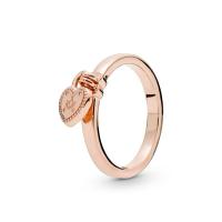 ราคา (ของแท้ พร้อมส่ง) Pandora Heart-Shaped Padlock Ring แพนโดร่าแหวนติ้งกุญแจหัวใจ ของแท้ มือหนึ่งทุกชิ้น (26372572922)