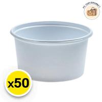 ราคา aro เอโร่ ถ้วยไอศครีมพลาสติก ถ้วยไอติมพลาสติก ถ้วยไอศครีม ถ้วยไอศกรีม ถ้วยไอติม สีขาว 5 ออนซ์ x 50 (29585832254)