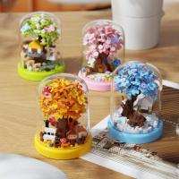 ราคา Cherry Blossom Tree House Building Blocks/Building Blocks Assembly/Puzzle Micro Particle Toys/Assembly Jewelry/Best Friend Birthday (44315807711)
