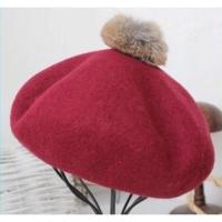 ราคา หมวกเบเร่ต์ สีแดงเข้ม มือสอง ไม่มีตำหนิ (474568807)
