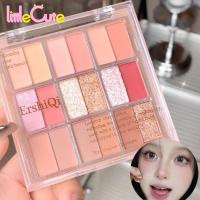 ราคา พาเลทอายแชโดว์ 18 สี - Eyes Makeup Pigments - Eye Contour Cosmetic - Pink Eye Shadow - Pearlescent Matte Eye Shadow Plate - Shimmer Glitter Eyeshadow Palette (28501141664)