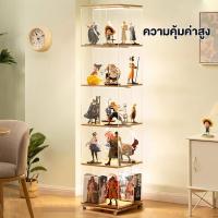 ราคา ตู้โชว์ตู้หนังสือชั้นวางหนังสือตู้โชว์โปร่งใสสามด้าน360 ° การหมุน ตู้โชว์กระจก โปร่งใส ตู้หนังสือ ชั้นวางหนังสือทันสมัย (43202556642)