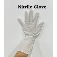 ราคา ถุงมือยาง ถุงมือไนไตรสีขาว ข้อยาว ไม่มีแป้ง ใช้สำหรับล้างจาน ใช้งานอเนกประสงค์ เก็บขี้ยาง ทำสีผม สัก 100ชิ้น/กล่อง (29836893198)