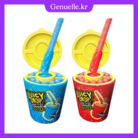 ราคา [เยลลี่เกาหลี] Juicy Drop Gummy DipN Stick 96g – Strawberry & Raspberry Sour Chewy Candy (43812294362)