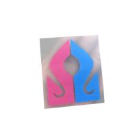 ราคา โลโก้พิมพ์ รีดติดผ้า ตราเสมา ชมพู-ฟ้าสูง 6.5 cm. (47350215477)