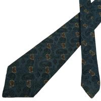 ราคา เนคไท Dunhill Silk Dark Navy Paisley Geometric England เนคไทแบรนด์เนม ของแท้ (44261813319)
