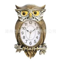 ราคา นาฬิกาแขวนสนุก ลายนกฮูก พลาสติกนอร์ดิก สไตล์น่ารักสำหรับห้องเด็ก (44172168609)