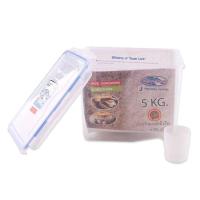 ราคา กล่องข้าวสาร superlock กล่องเก็บข้าวสาร​ 5kg กล่องเก็บข้าวสาร5กก. ฟรี ถ้วยตวง ล๊อค4ด้าน (20388197850)