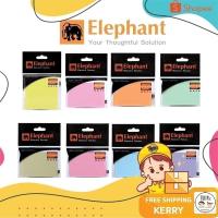 ราคา กระดาษโน้ต สติ๊กโก้โน้ต ขนาด 2X3 นิ้ว ตราช้าง สีพาสเทล และสีนีออน (19965027397)