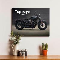 ราคา ใหม่ Triumph ตกแต่ง Bonneville Bobber โปสเตอร์ตกแต่งผนังไม้ (40374738207)