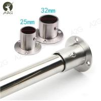 ราคา (ราคา/อัน) ตัวรับราว แป้นยึดราว สแตนเลส แบบกลม (29079298317)