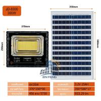 ราคา โซล่าเซลล์ JD-8300 Solar lights โคมไฟโซล่าเซลล์ 300w สปอร์ตไลท์โซล่าเซลล์ โคมไฟสนาม ไฟLED โซล่าเซลล์ แผงโซล่าเซลล์ (29755964965)
