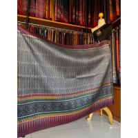 ราคา ซิ่น ผ้าไหมมัดหมี่ ทอยกดอกลูกแก้ว ขนาด 1x2เมตร ลายโฮล พื้นสีม่วงเทา รหัส L9A-MD-0906683 (40317741126)