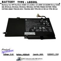 ราคา แบตเตอรี่โน๊ตบุ๊ค HP LE03XL ของแท้ (ส่งฟรี ประกัน 1 ปี ) (สำหรับ Pavilion X360 TPN-W113 TPN-W114 Envy X360 HSTNN-UB6O ) (28689665782)