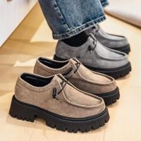 ราคา รองเท้าหนังผู้ชายรองเท้าหนังหนังนิ่มแต่เพียงผู้เดียวเพิ่มความสูงรองเท้าหนังรองเท้าหนังแบบผูกเชือกรองเท้าหนังเท้าใหญ่รองเท้าหนังจิงโจ้ร (43774075247)