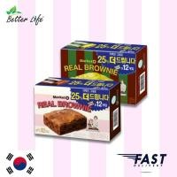 ราคา [พร้อมส่ง] Market O Real Brownie ขนมนำเข้าจากเกาหลี บรรจุ 12 ชิ้น (3460660473)