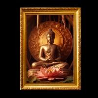 ราคา พระพุทธเจ้า ตรัสรู้ใต้ต้นโพธิ์ ดอกบัวแห่งการรู้แจ้ง ของขวัญ รูปพร้อมกับรูปบูชา (29634309180)