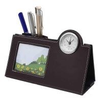 ราคา กล่องหนังใส่ของเอนกประสงค์ กล่องจัดระเบียบ นาฬิกาหนังใส่เครื่องเขียน กล่องหนัง โต๊ะคอม ตั้งโชว์ นาฬิกาตั้งโต๊ะ กรอบรูป (6178260982)