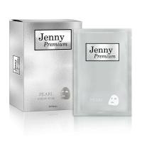 ราคา (ลดล้างสต็อก) JENNY Premium Pearl Facial Mask Silver แผ่นมาส์กหน้า ผงไข่มุกและโสมเกาหลี (1กล่อง/10แผ่น) (7411480383)