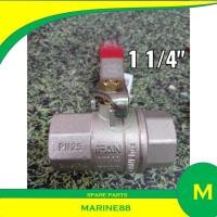 ราคา บอลวาล์ว 1" 1/4 / ก๊อกน้ําหยุด / ก๊อกน้ําทองเหลืองโครเมี่ยมนิกเกิล (43672655685)