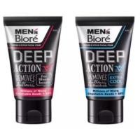 ราคา 100g เมนส์บิโอเร ดับเบิ้ล สครับ ดีพ แอคชั่น Men's Biore Double Scrub Deep Action 100g โฟมล้างหน้าจากญี่ปุ่น ไมโครสครับ (13366880985)
