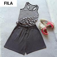 ราคา กางเกงFILAแท้มือสอง+เสื้อกล้ามลายขวาง (17761213778)