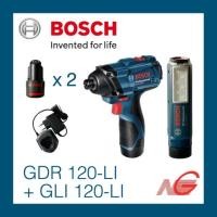 ราคา ไขควง/ประแจกระแทกไร้สาย BOSCH GDR 120-LI Professional + ไฟฉาย GLI 120-LI 06019F00K4 (4040646897)