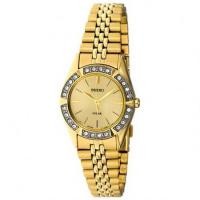 ราคา Seiko นาฬิกาข้อมือผู้หญิง สีทอง สายสแตนเลส รุ่น SUP096 (578585271)