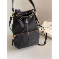 ราคา สินค้าพร้อมส่ง NewPrada Bucket Bag จีบคล้องแขนได้ มีสายยาวถอดได้ ขนาด 7 x 8.5 x 4 นิ้ว สวย เรียบ หรู ราคาดีมากก (17481198638)