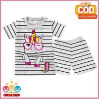 ราคา ชุดสูทแขนสั้นสําหรับเด็กผู้หญิงกางเกงขาสั้นพิมพ์ลายโพนี่ชุดนอนเด็กผู้หญิง irron (22120033213)