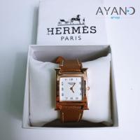 ราคา นาฬิกาแฟชั่นสายหนัง หน้าHermes (สีน้ำตาล) (15910346902)
