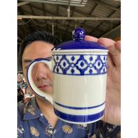 ราคา แก้ว พร้อมฝา เซรามิค ขนาด 3.5x3นิ้ว ขนาด 300ml หรือ 10.14oz ชากาแฟ ทรงกระบอก แก้วมัค ลายไทยสัปปะรด ออกใบกำกับภาษีได้ (27612395342)