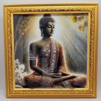 ราคา ภาพพระพุทธเจ้าพร้อมกรอบ สำหรับสักการะบูชา,ประดับตกแต่งบ้าน,ภาพมงคลสำหรับของขวัญของฝาก (27430182275)