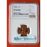 ราคา เหรียญเกรด NGC PF66 RD Lincoln Memorial Cent ปี 1964 (24814273354)