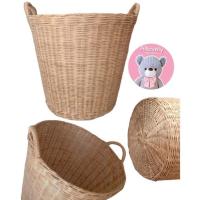 ราคา ตะกร้าหวายใบใหญ่ ตะกร้าสาน ตะกร้าใส่ผ้า (13183510689)